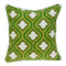 20x20 Pillow Covers - 20" x 7" x 20" Cool Traditional Green and White Pillow Cover With Poly Insert
