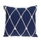 Couch Pillow Covers - 20" x 7" x 20" Nautical Blue Pillow Cover With Poly Insert