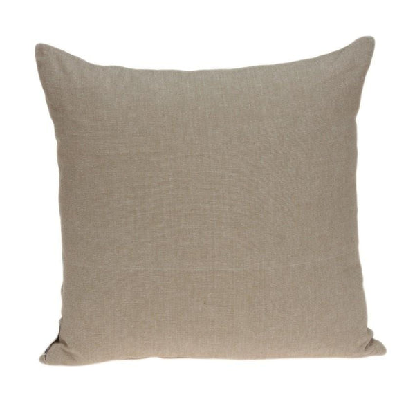 Couch Pillow Covers - 20" x 7" x 20" Cool Transitional Tan Cotton Pillow Cover With Poly Insert