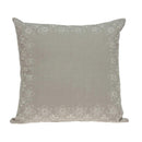 Couch Pillow Covers - 20" x 7" x 20" Decorative Transitional Beige Pillow Cover With Poly Insert