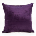 18x18 Pillow Covers - 18" x 7" x 18" Transitional Purple Solid Pillow Cover With Down Insert