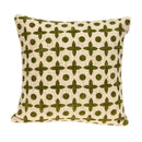 18x18 Pillow Insert - 18" x 7" x 18" Transitional Beige Printed Pillow Cover With Down Insert