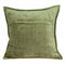 Christmas Pillow Covers - 20" x 7" x 20" Transitional Olive Solid Quilted Pillow Cover With Down Insert