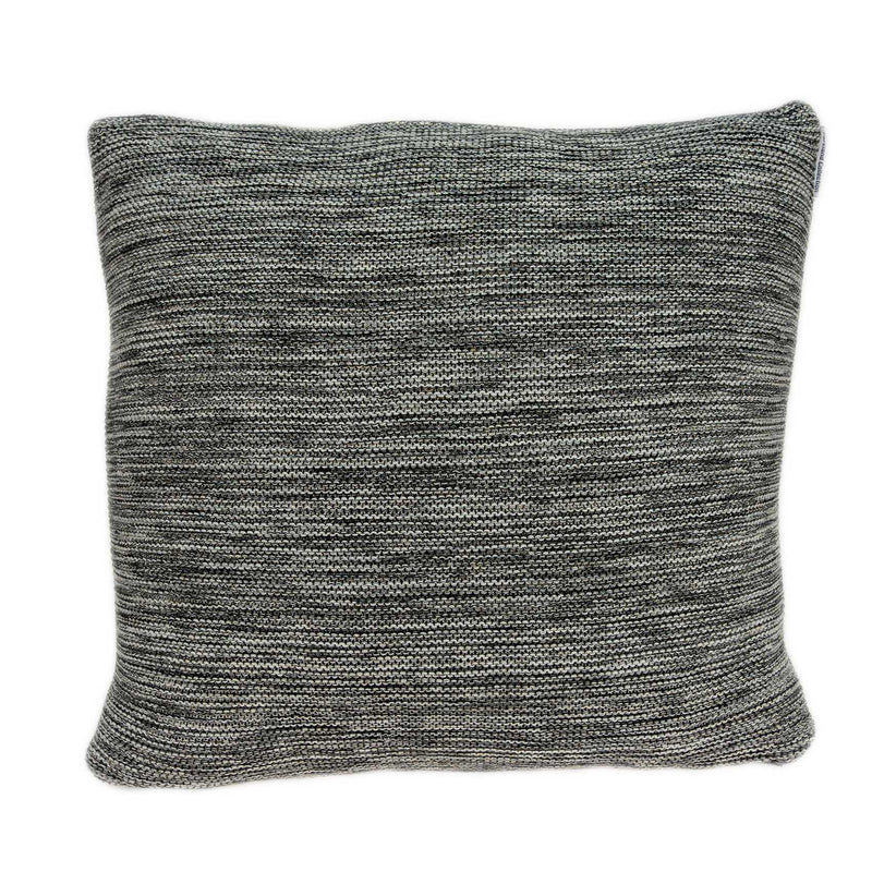 Christmas Pillow Covers - 20" x 7" x 20" Unique Transitional Gray Pillow Cover With Down Insert