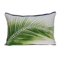 Fall Pillow Covers - 20" x 6" x 14" Tropical Green Accent Pillow Cover With Down Insert