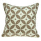 20x20 Pillow Insert - 20" x 7" x 20" Transitional Beige and White Accent Pillow Cover With Down Insert