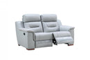 Leather Loveseat - 67'' X 41'' X 41'' Modern Gray Leather Loveseat