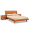 King Beds - 90'' X 95''  X 41'' Modern California King Cherry High Gloss Bed