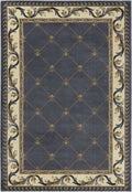 Blue Area Rugs - 7'7" x 10'10" Polypropylene Blue Area Rug