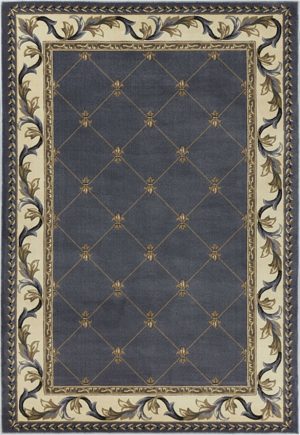 Blue Area Rugs - 7'7" x 10'10" Polypropylene Blue Area Rug