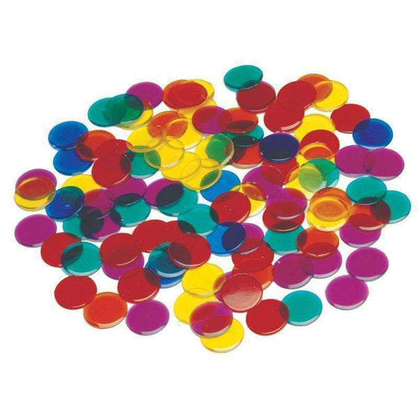 3/4IN TRANSPARENT COUNTERS 1000/ST-Toys & Games-JadeMoghul Inc.