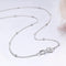 35-80cm Slim Thin Pure 925 Sterling Silver Beads Curb Chain Choker Necklaces Women Girls Jewelry kolye collares collier ketting-35cm-JadeMoghul Inc.