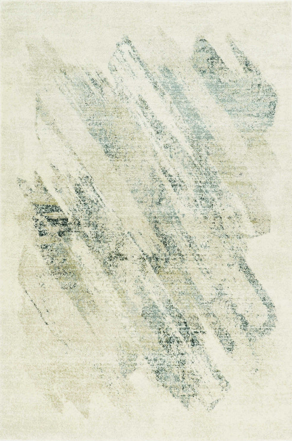 Grey Area Rug - 7'10" x 9'10" Polypropylene Ivory/Grey Area Rug
