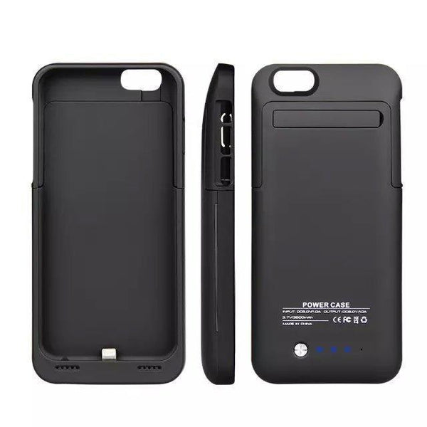 3500Mah New Portable External Battery Case For iPhone6 6S Case Spare Battery Charger Case For iPhone 6 6s Power Bank Case-Black-JadeMoghul Inc.