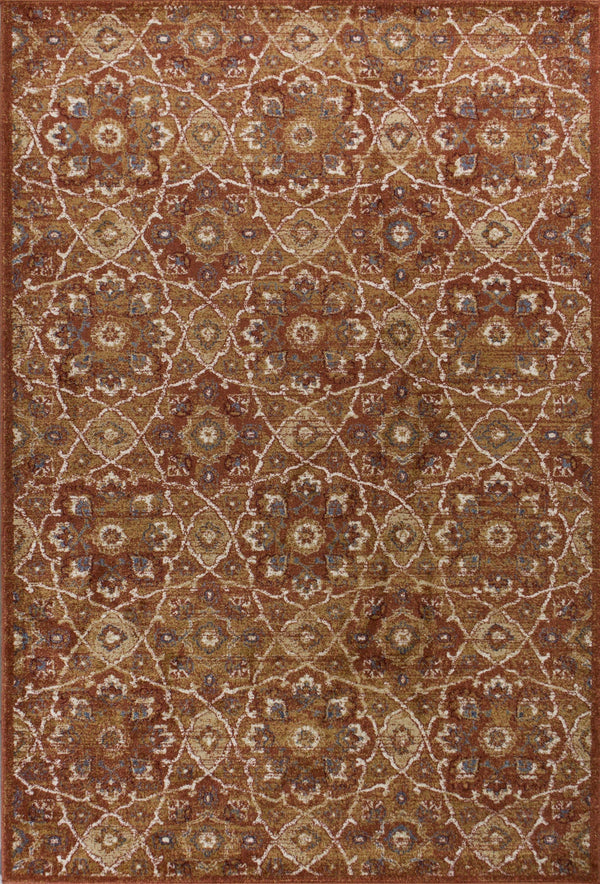 Shaw Carpet - 5'3" x 7'7" Polypropylene Rust Area Rug