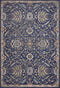 Royal Blue Rug - 5'3"X 7'7" Polypropylene Royal Blue Area Rug