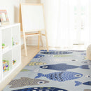 Shaw Carpet - 5' x 7'6" Polyester Light Blue Area Rug