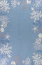 Shaw Carpet - 5' x 7'6" Polyester Sea Blue Area Rug