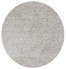 Round Rugs - 6' Round Polyester Ivory Heather Area Rug