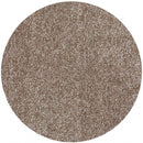 Round Rugs - 6' Round Polyester Beige Heather Area Rug