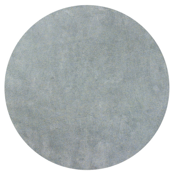 Round Rugs - 6' Round Polyester Blue Heather Area Rug