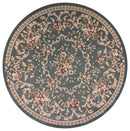 Round Rugs - 7'10" Round Polypropylene Slate Blue Area Rug