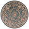 Round Rugs - 7'10" Round Polypropylene Slate Blue Area Rug