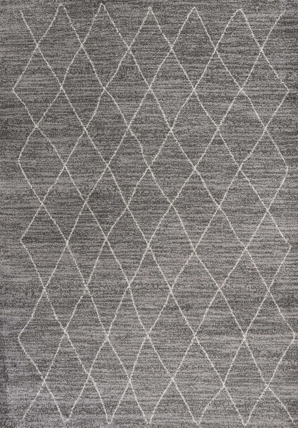 Gray Rug - 5'3"X 7'7" Polypropylene Grey Area Rug