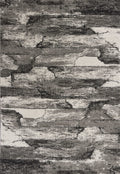 Gray Rug - 5'3"X 7'7" Polypropylene Grey Area Rug