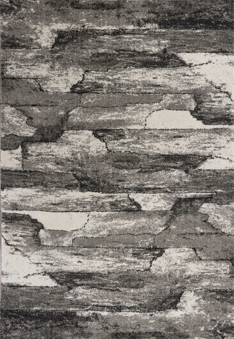 Gray Rug - 5'3"X 7'7" Polypropylene Grey Area Rug