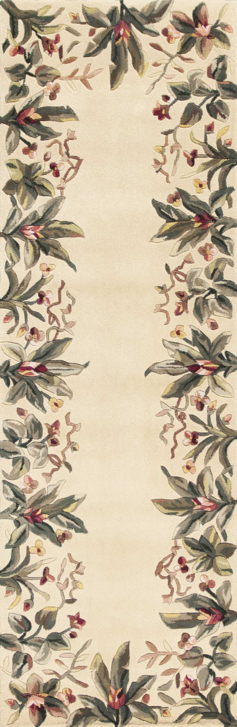 Runner Rugs - 2'6" x 8' Runner Wool Ivory Area Rug