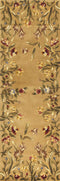 Runner Rugs - 2'6" x 8' Runner Wool Gold Area Rug