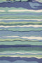 Ocean Rug - 5' x 7'6" UV-treated Polypropylene Ocean Area Rug
