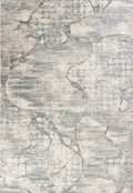 Ivory Area Rug - 5'3" x 7'7" Polypropylene Ivory/Mist Area Rug