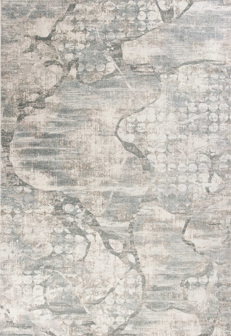 Ivory Area Rug - 5'3" x 7'7" Polypropylene Ivory/Mist Area Rug