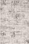 Silver Rug - 5'3" x 7'7" Polypropylene and Viscose Ivory Silver Area Rug