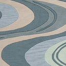 Beige Rug - 5' x 7'6" Polyacrylic Beige/Seafoam Area Rug