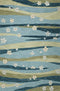Blue Area Rugs - 5' x 7'6" Polyacrylic Blue Area Rug
