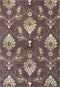 Round Rugs - 7'7" Round Polypropylene Plum Area Rug