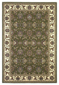 Round Rugs - 7'7" Round Polypropylene Green/Ivory Area Rug