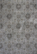 Silver Rug - 5'3" x 7'7" Viscose Silver Area Rug