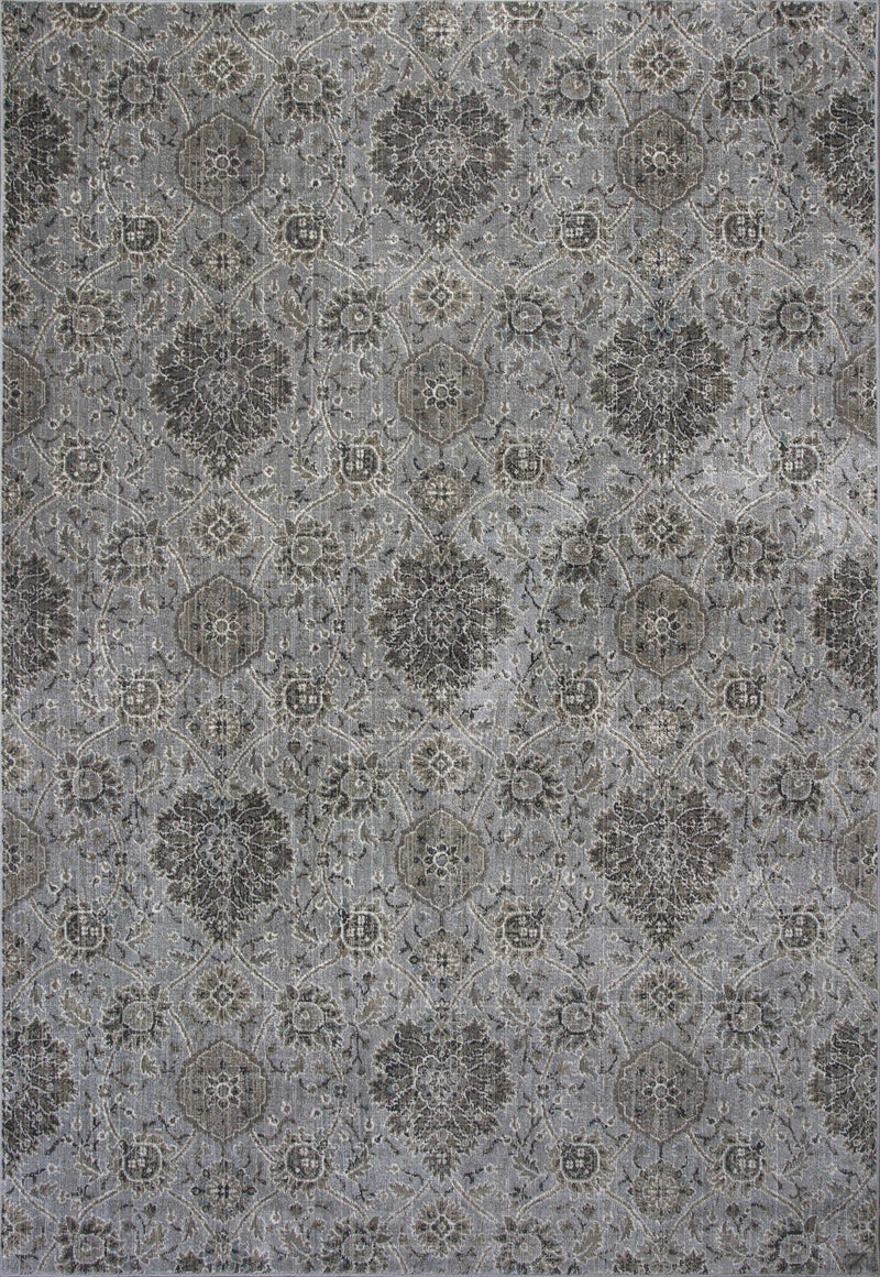 Silver Rug - 5'3" x 7'7" Viscose Silver Area Rug
