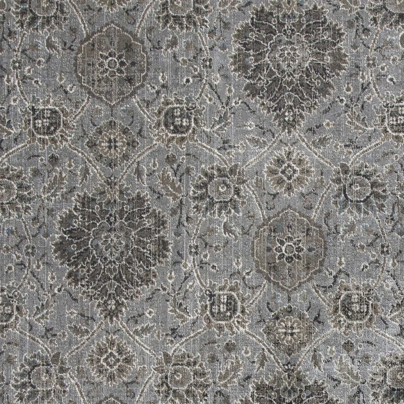 Silver Rug - 5'3" x 7'7" Viscose Silver Area Rug