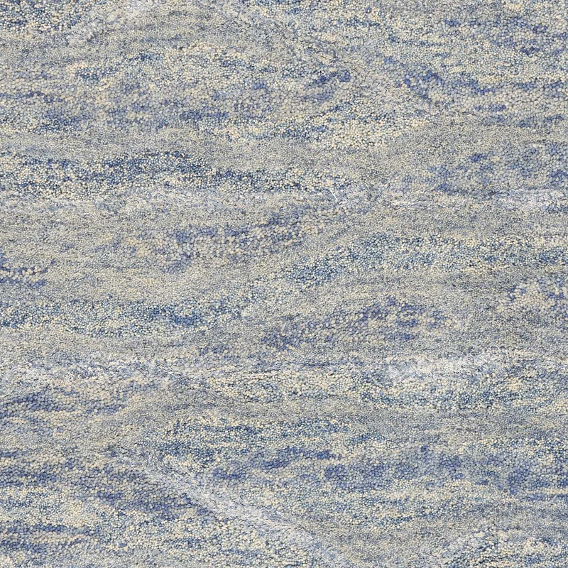 Cheap Rugs - 5' x 7' Wool & Viscose Ocean Blue Area Rug