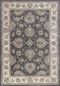 Ivory Area Rug - 7'10" x 9'10" Polypropylene Grey/Ivory Area Rug