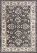 Ivory Area Rug - 7'10" x 9'10" Polypropylene Grey/Ivory Area Rug