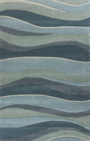 Cheap Rugs - 5' x 8' Wool Ocean Area Rug