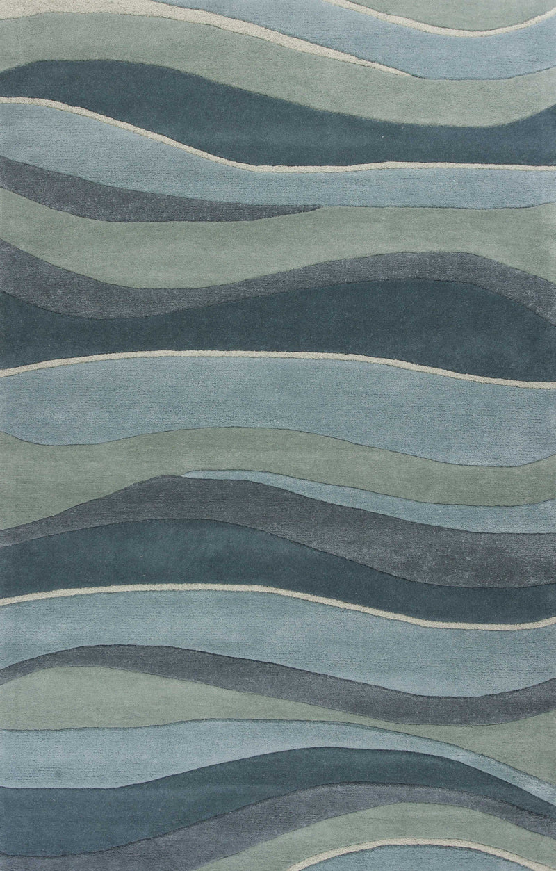 Cheap Rugs - 5' x 8' Wool Ocean Area Rug