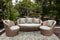 Grey Living Room Rug - 2' x 3' UV-treated Polypropylene Ivory/Grey Area Rug