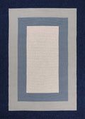 Navy Rug - 21" x 34" UV-treated Polypropylene Slate/Navy Area Rug